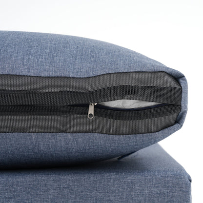 Gruppo di posti a sedere componibili per esterni da 6 persone con braciere