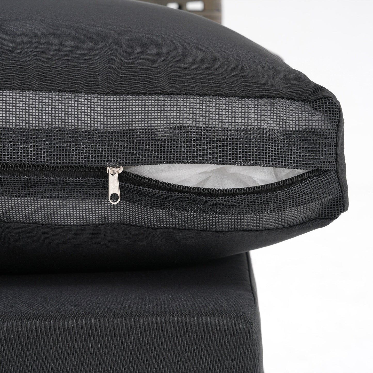 Gruppo di posti a sedere componibili per esterni da 6 persone con braciere