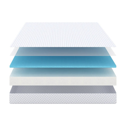 Materasso in memory foam gel da 6 pollici, comfort medio