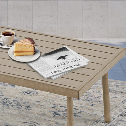 Set da conversazione in alluminio da 6 pezzi per patio, divano da esterno a 3 posti con pouf e tavolino da caffè