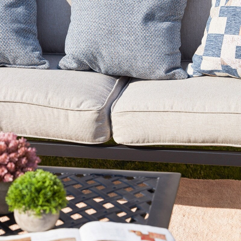 PATIO FESTIVAL Set da conversazione in metallo per esterni da 6 pezzi