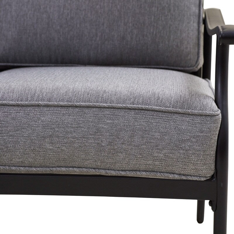 PATIO FESTIVAL Set da conversazione in metallo per esterni da 6 pezzi