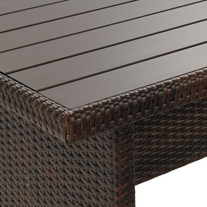 Set da conversazione in vimini per esterni da 6 pezzi