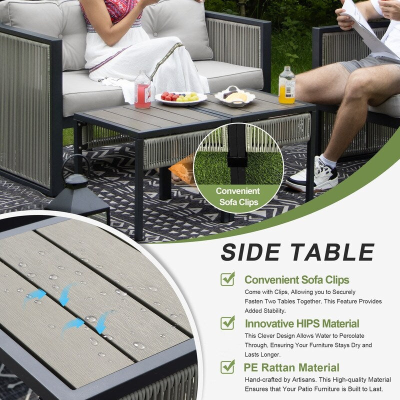 Set di divani componibili da conversazione moderni per esterni FINCATI da 6 pezzi