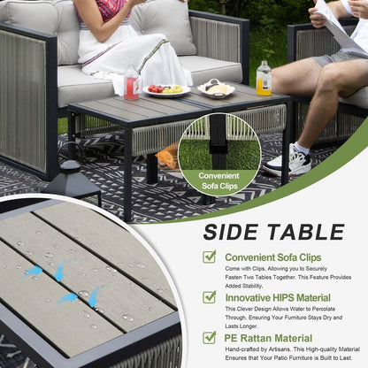 Set di divani componibili da conversazione moderni per esterni FINCATI da 6 pezzi