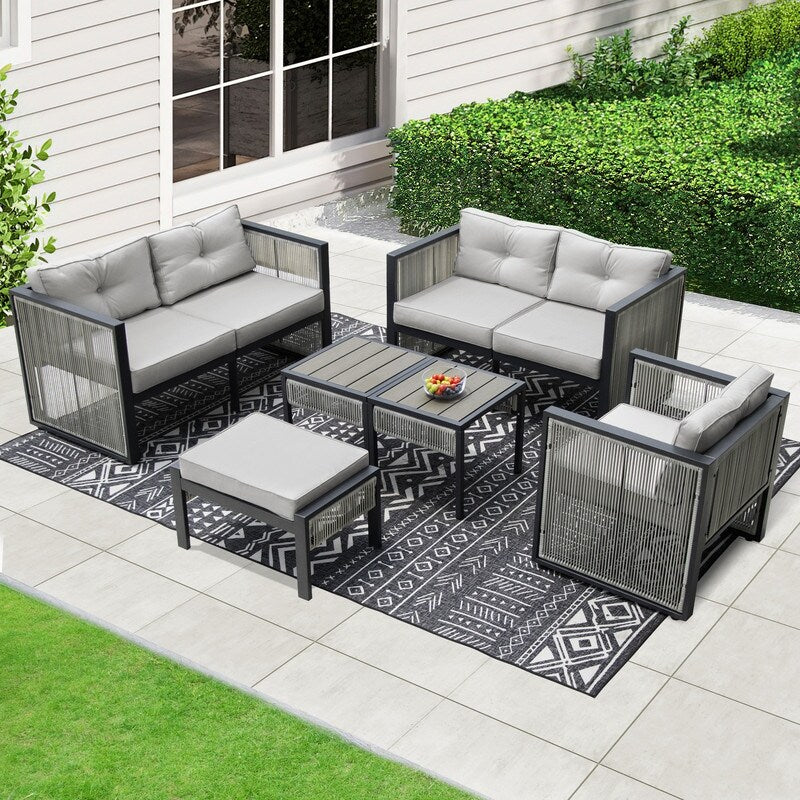 Set di divani componibili da conversazione moderni per esterni FINCATI da 6 pezzi