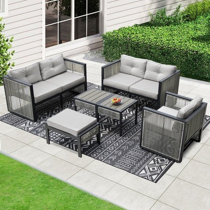 Set di divani componibili da conversazione moderni per esterni FINCATI da 6 pezzi