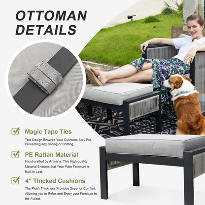 Set di divani componibili da conversazione moderni per esterni FINCATI da 6 pezzi