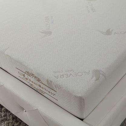 Materasso in memory foam sagomato con infusione di aloe vera da 6 pollici