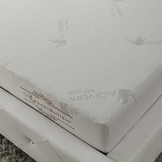 Materasso in memory foam sagomato con infusione di aloe vera da 6 pollici