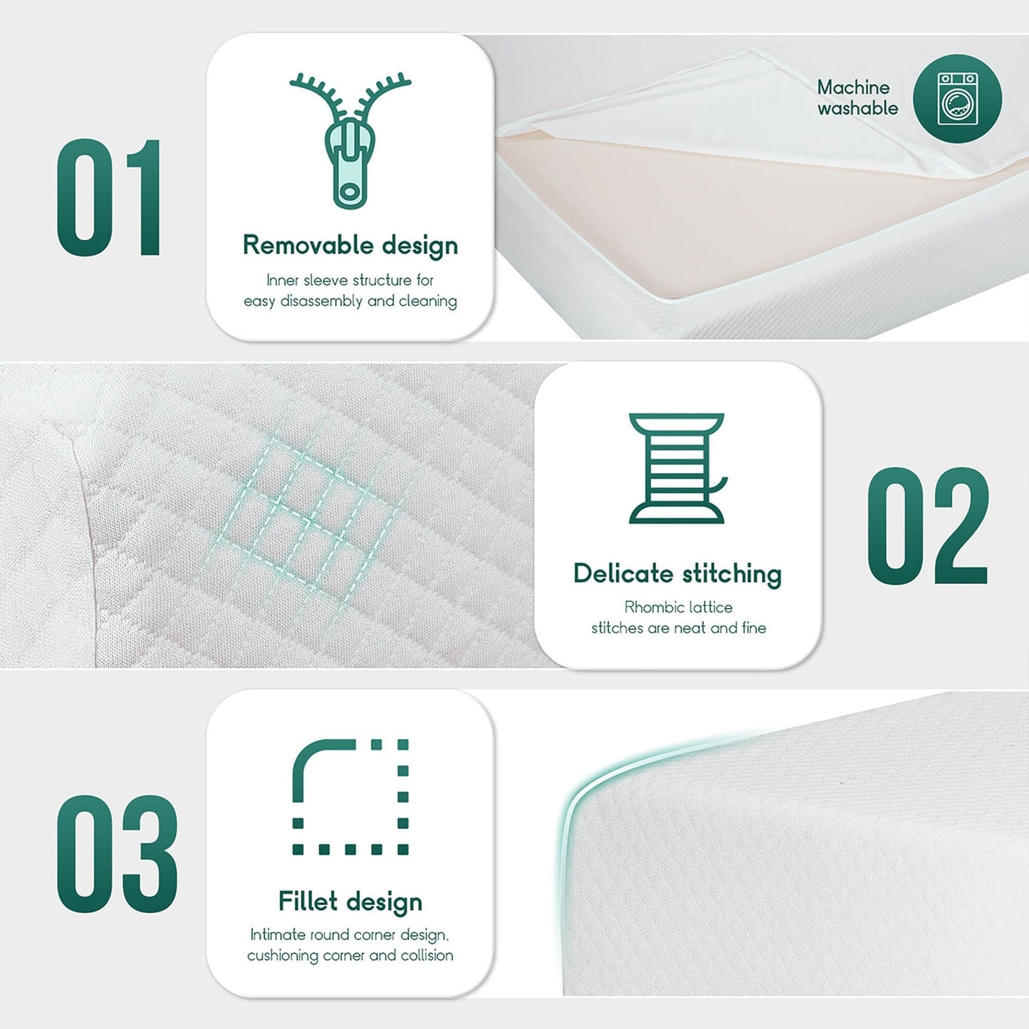 Materasso in memory foam con infusione di gel da 6 pollici