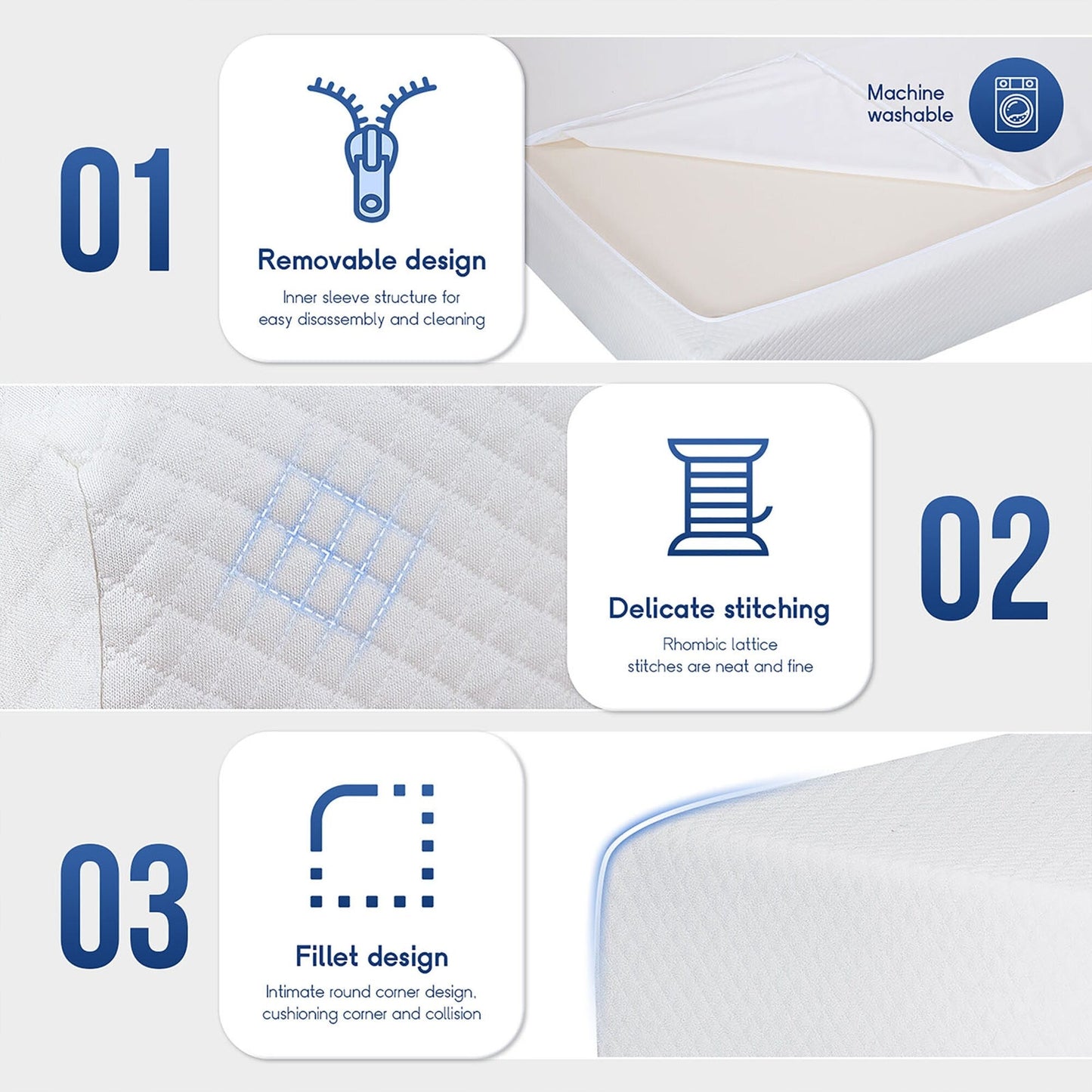Materasso in memory foam con infusione di gel da 6 pollici