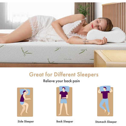 Materassi in memory foam con gel rinfrescante da 6 pollici per letto singolo per bambini, letto a castello individuale, realizzati negli Stati Uniti