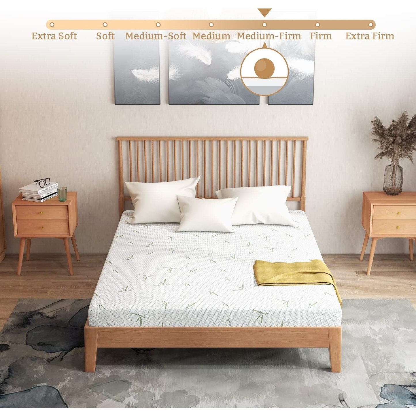 Materassi in memory foam con gel rinfrescante da 6 pollici per letto singolo per bambini, letto a castello individuale, realizzati negli Stati Uniti