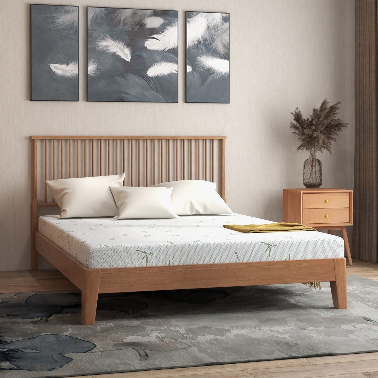 Materassi in memory foam con gel rinfrescante da 6 pollici per letto singolo per bambini, letto a castello individuale, realizzati negli Stati Uniti