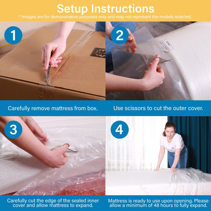 Materasso in schiuma da 6 pollici con rivestimento in tessuto resistente all'acqua