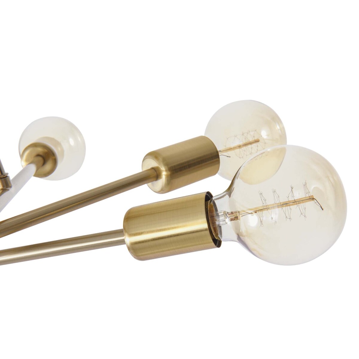 6 - Lampada da soffitto semi-incassata Sputnik in metallo moderno leggero da 23,62''