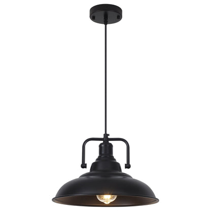 Lampada a sospensione da 60 Watt a 1 luce con paralume a cupola per isola cucina, lampadario classico semi-incassato per sala da pranzo