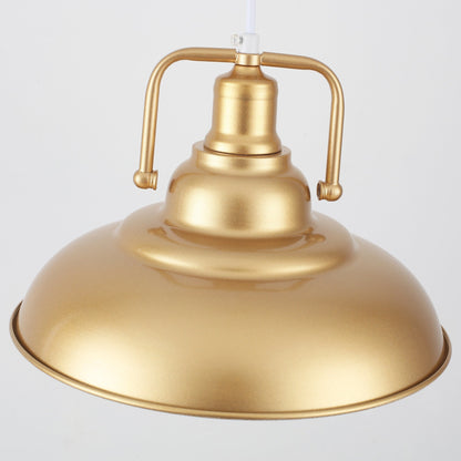 Lampada a sospensione da 60 Watt a 1 luce con paralume a cupola per isola cucina, lampadario classico semi-incassato per sala da pranzo