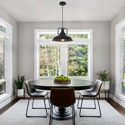 Lampada a sospensione da 60 Watt a 1 luce con paralume a cupola per isola cucina, lampadario classico semi-incassato per sala da pranzo