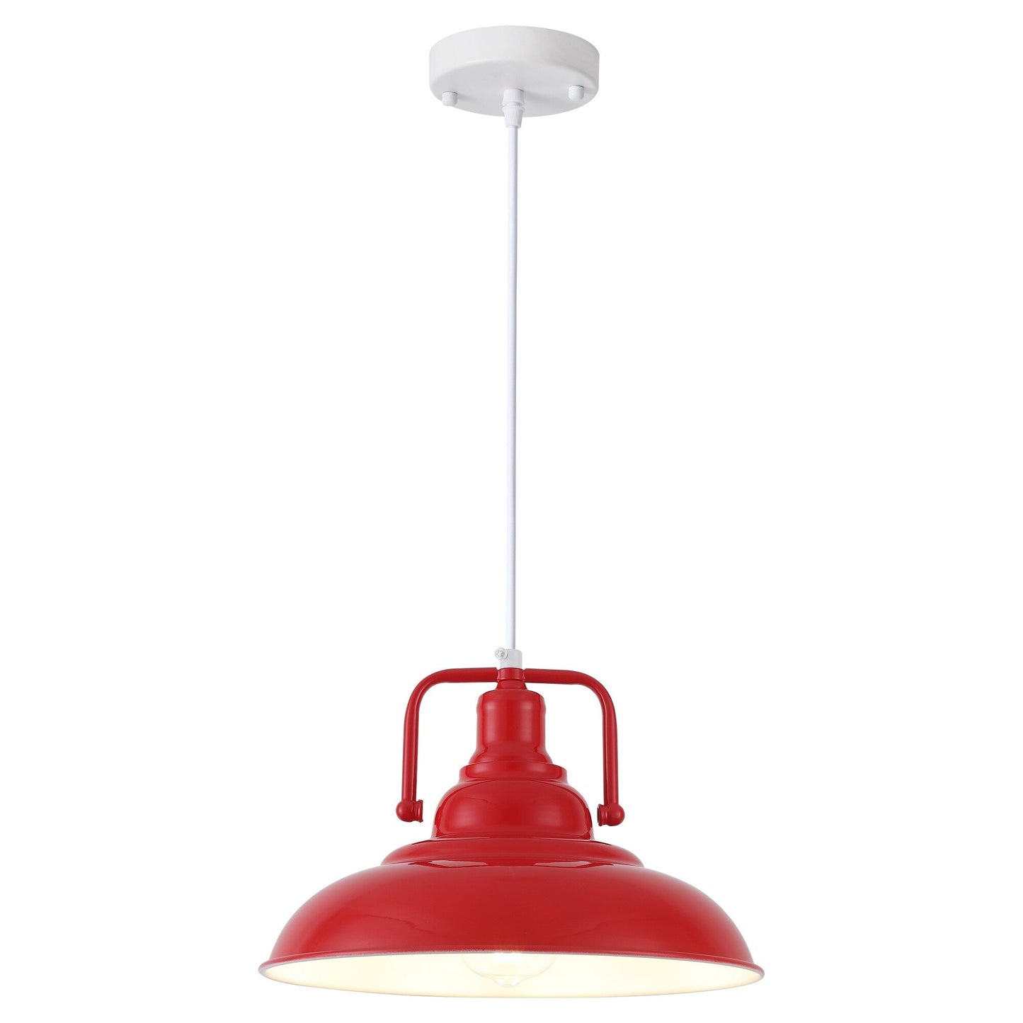 Lampada a sospensione da 60 Watt a 1 luce con paralume a cupola per isola cucina, lampadario classico semi-incassato per sala da pranzo