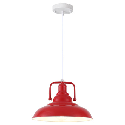 Lampada a sospensione da 60 Watt a 1 luce con paralume a cupola per isola cucina, lampadario classico semi-incassato per sala da pranzo