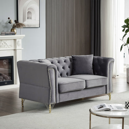 Divano Chesterfield in velluto 60.2