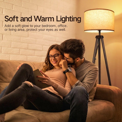 Lampada da terra con treppiede in noce da 63 pollici con gambe in legno massello e vassoio