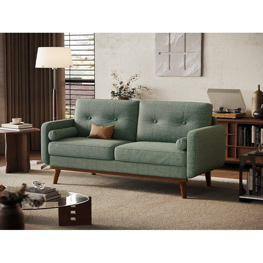 Divano a due posti da 64 pollici, divano moderno di metà secolo, comodi divani a due posti per il soggiorno