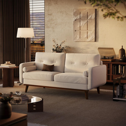 Divano a due posti da 64 pollici, divano moderno di metà secolo, comodi divani a due posti per il soggiorno