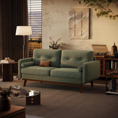 Divano a due posti da 64 pollici, divano moderno di metà secolo, comodi divani a due posti per il soggiorno