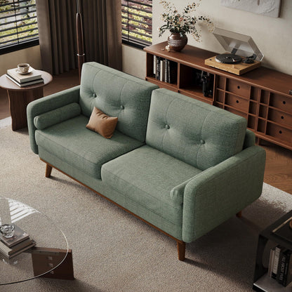Divano a due posti da 64 pollici, divano moderno di metà secolo, comodi divani a due posti per il soggiorno