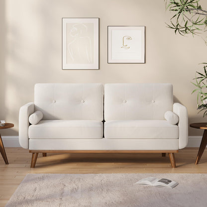 Divano a due posti da 64 pollici, divano moderno di metà secolo, comodi divani a due posti per il soggiorno