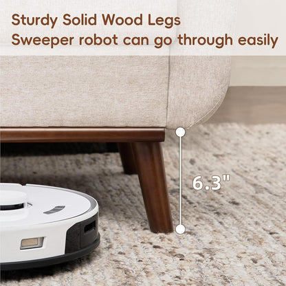 65.2 Divano a due posti Mid Century - Divano piccolo trapuntato per soggiorno e camera da letto, facile da montare (beige)