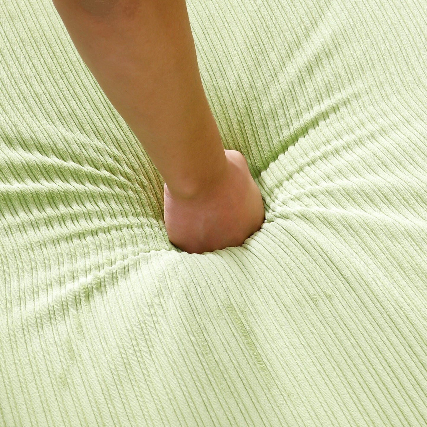 Divano letto multifunzionale in tessuto a righe da 65,74 pollici, adatto per camere da letto e soggiorni