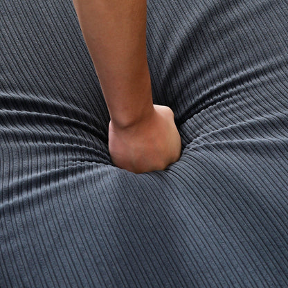 Divano letto multifunzionale in tessuto a righe da 65,74 pollici, adatto per camere da letto e soggiorni