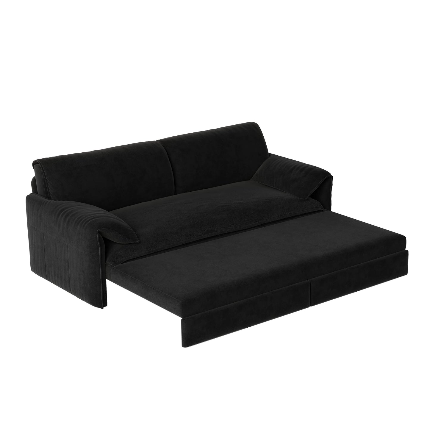 Divano letto estraibile da 66 pollici, divano letto convertibile 3 in 1 con contenitore laterale, divano letto multifunzionale in velluto