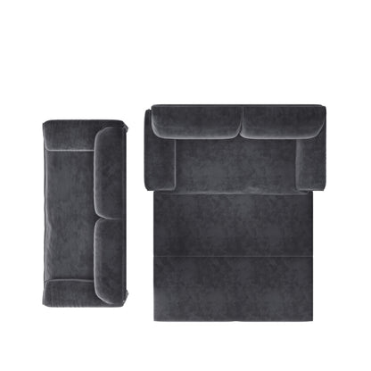 Divano letto estraibile da 66 pollici, divano letto convertibile 3 in 1 con contenitore laterale, divano letto multifunzionale in velluto