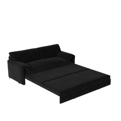 Divano letto estraibile da 66 pollici, divano letto convertibile 3 in 1 con contenitore laterale, divano letto multifunzionale in velluto