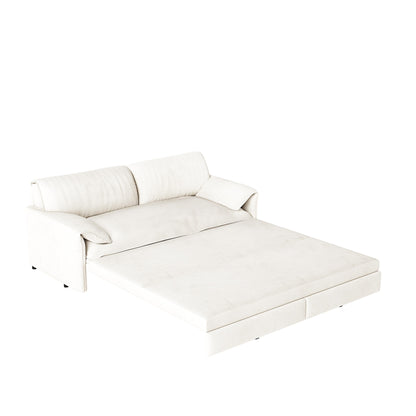 Divano letto estraibile da 66 pollici, divano letto convertibile 3 in 1 con contenitore laterale, divano letto multifunzionale in velluto