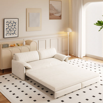 Divano letto estraibile da 66 pollici, divano letto convertibile 3 in 1 con contenitore laterale, divano letto multifunzionale in velluto