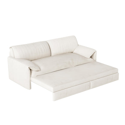 Divano letto estraibile da 66 pollici, divano letto convertibile 3 in 1 con contenitore laterale, divano letto multifunzionale in velluto