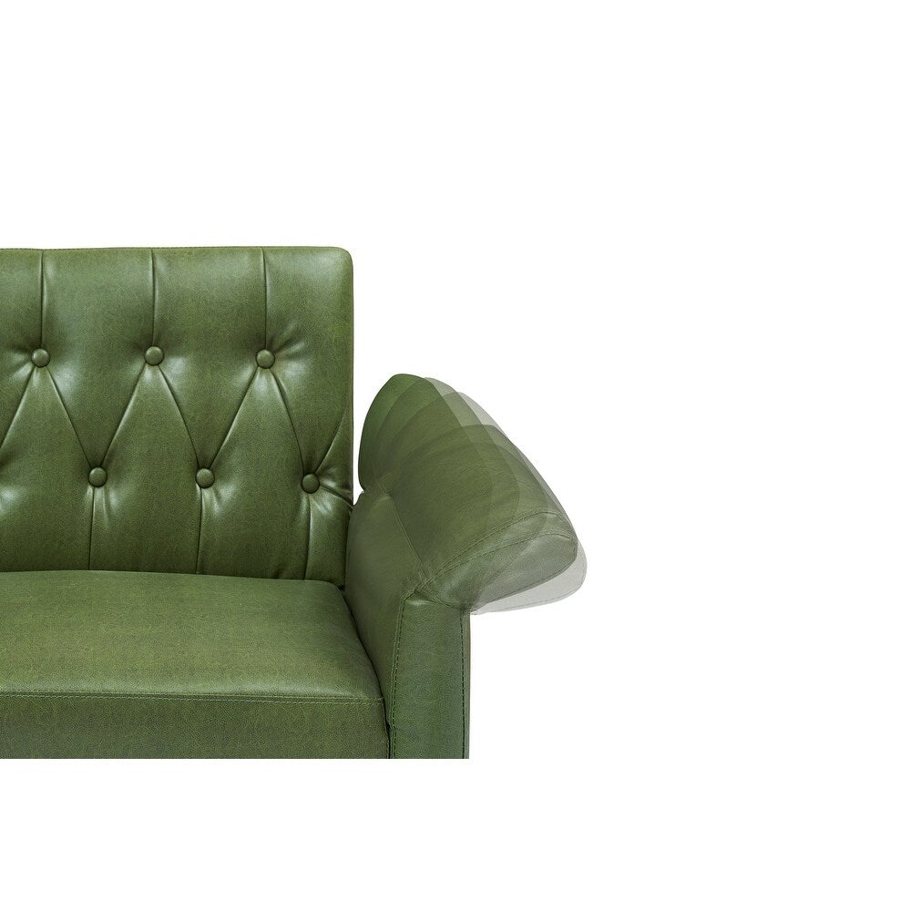 Divano letto in similpelle da 67,71 pollici con braccioli regolabili - 67,71 L * 33,07 P * 31,1 A