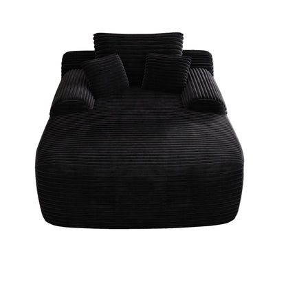 Divano letto imbottito oversize a 2 posti in velluto a coste da 67 pollici per interni