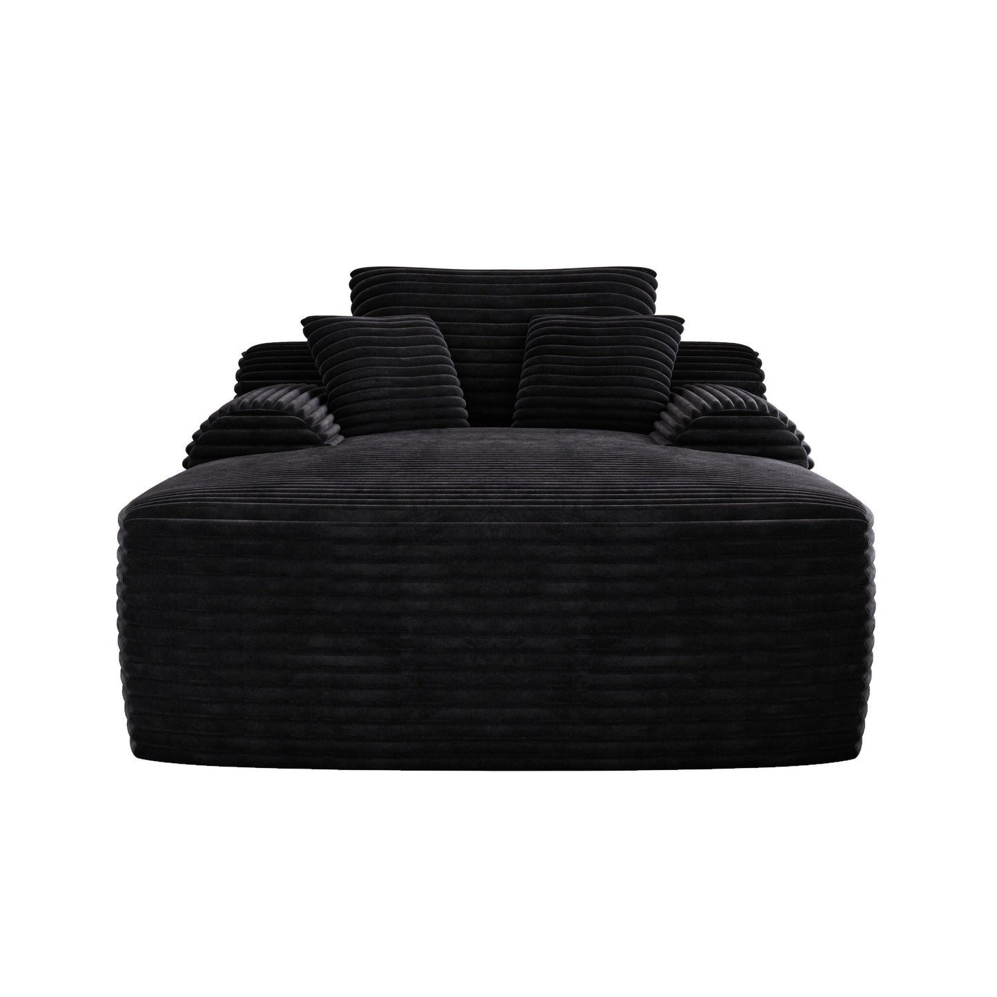 Divano letto imbottito oversize a 2 posti in velluto a coste da 67 pollici per interni