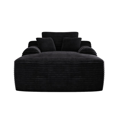 Divano letto imbottito oversize a 2 posti in velluto a coste da 67 pollici per interni