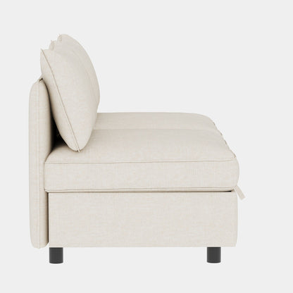 Divano a due posti in ciniglia di metà secolo, con vano portaoggetti nascosto e capacità di 250 libbre