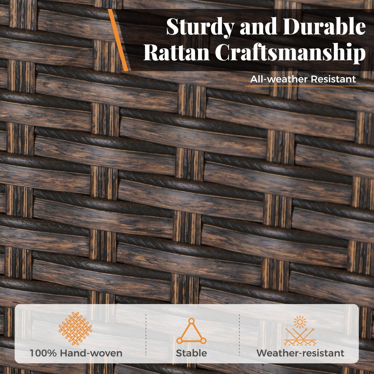 Set da pranzo per patio 7/9, tavolo da pranzo rettangolare espandibile per esterni con sedie in rattan