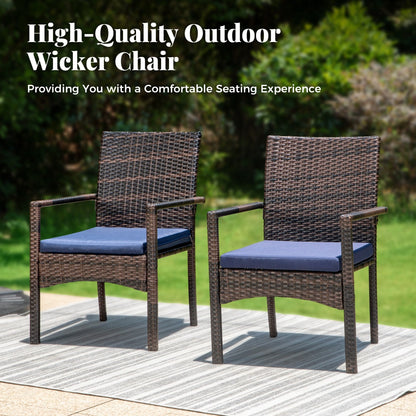 Set da pranzo per patio 7/9, tavolo da pranzo rettangolare espandibile per esterni con sedie in rattan