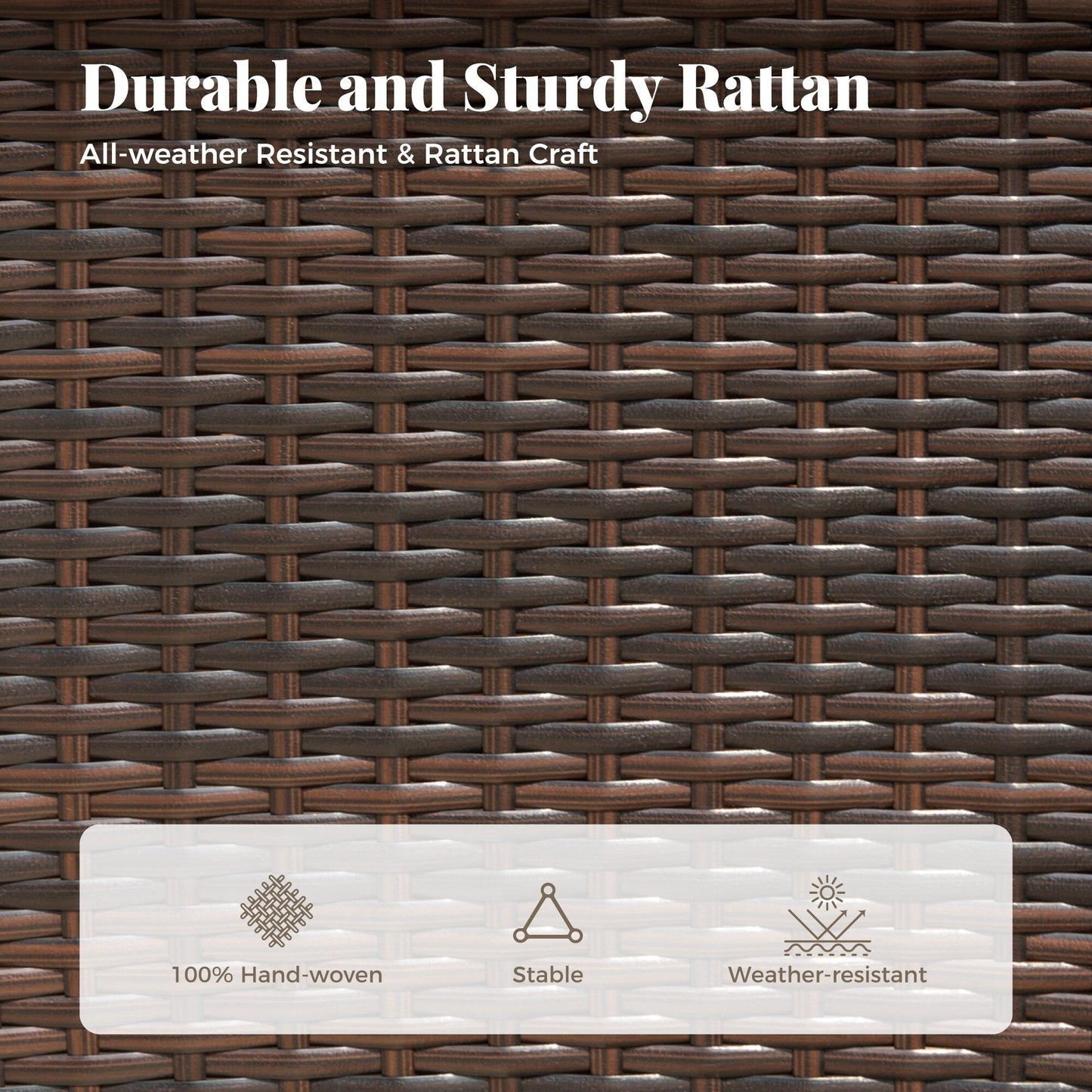 Set da pranzo per patio 7/9, tavolo da pranzo rettangolare espandibile per esterni con sedie in rattan